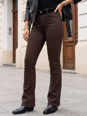Ženske hlače DSTREET UY3109 RJAVA