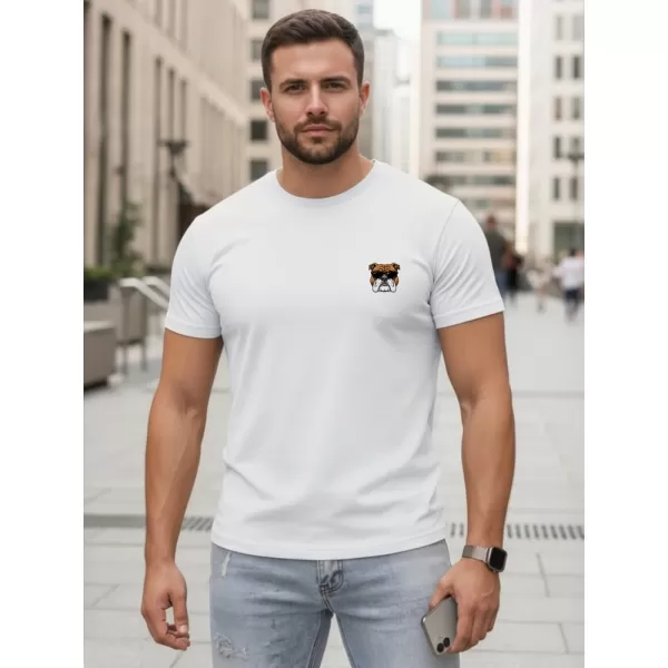  Moška majica s kratkimi rokavi DSTREET NX0125R-WH BELA 