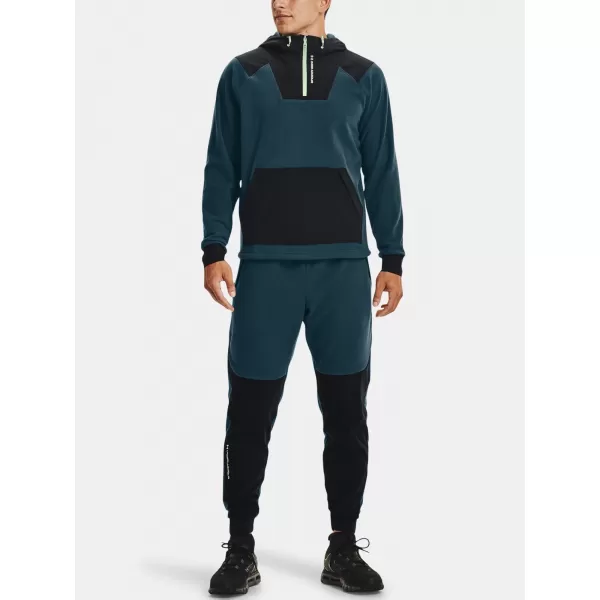  Moški pulover UNDER ARMOUR UA RUSH FLEECE HOODIE 1366177-413 MODRA 