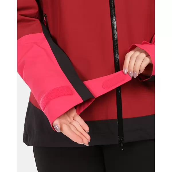  Ženska hardshell jakna KILPI MAMBA-W 1L0101KI TEMNO RDEČA 