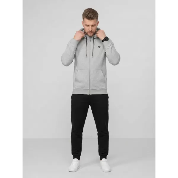  Moški pulover 4F WMM00TSWSM2550 HLADNO SVETLO SIV MELANGE 