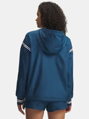 Ženska jakna UNDER ARMOUR ICON WOVEN HERITAGE QZ 6009946-498 MODRA