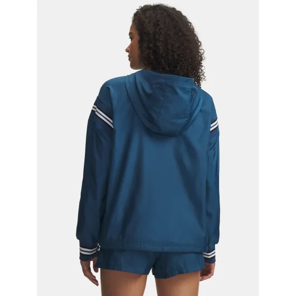  Ženska jakna UNDER ARMOUR ICON WOVEN HERITAGE QZ 6009946-498 MODRA 
