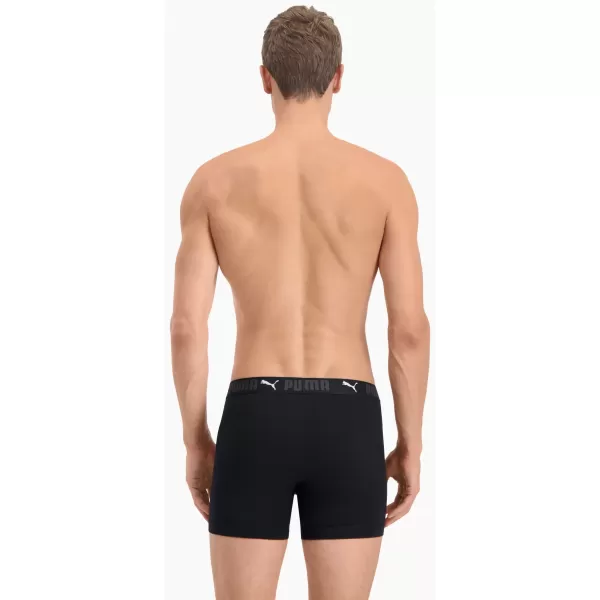  Moške boksarice PUMA SPORT COTTON BOXER 2P 93552101 ČRNA 