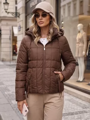 Ženska jakna DSTREET TY5861 RJAVA