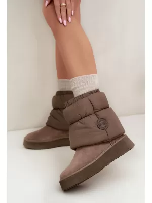 Ženski snežaki BIG STAR SHOES UU274732 TEMNO BEŽ