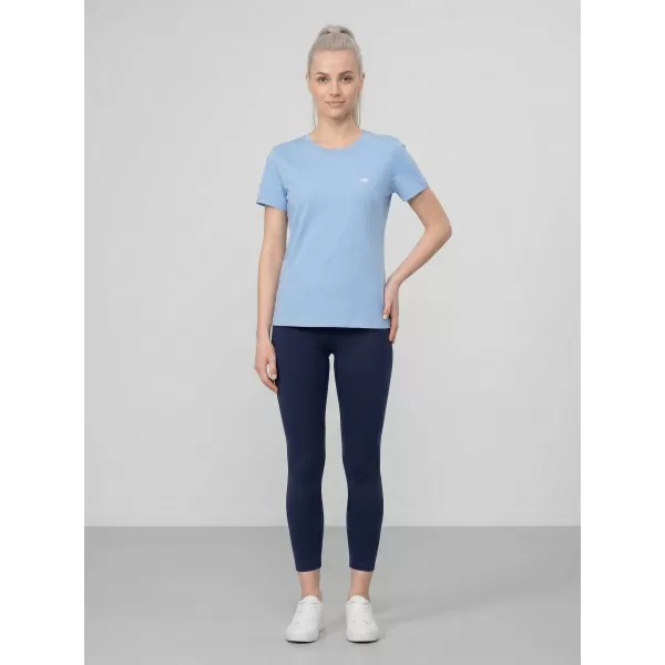  Ženska majica s kratkimi rokavi 4F WMM00TTSHF3308 DENIM 