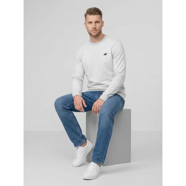  Moški pulover 4F WMM00TSWSM2549 HLADNO SVETLO SIV MELANGE 