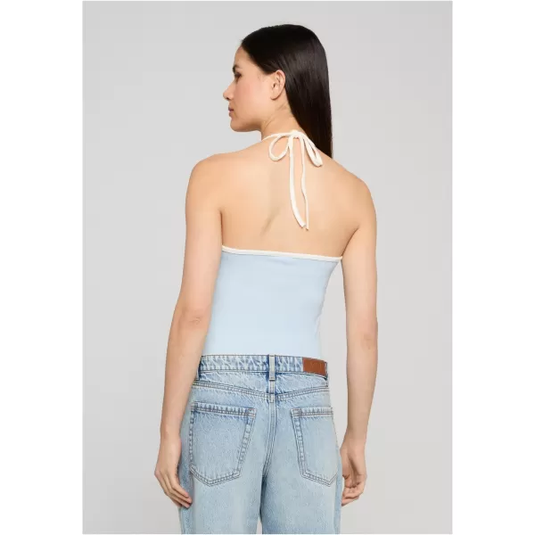  Ženski top URBAN CLASSICS TB8352-21550 ZAMRZNITEV MODRA 