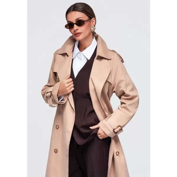  Ženski plašč OMBRE OW-COLC-0121 BEŽ 