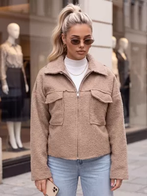Ženska jakna DSTREET 1 TY6105 KARAMELA