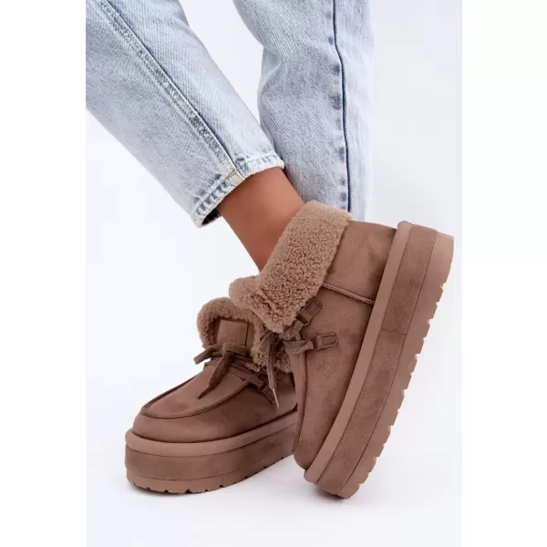  Ženski snežaki BIG STAR SHOES UU274215 BEŽ 