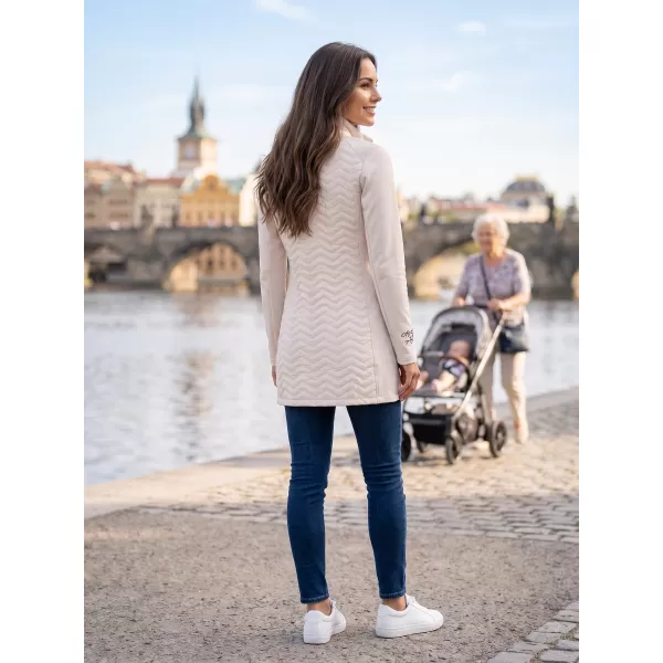  Ženski hibridni plašč ALTISPORT IRYSA SVETLO BEŽ 