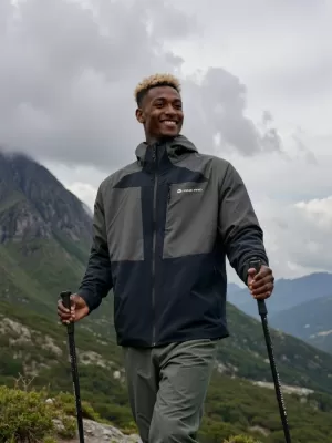 Moški zunanji jopič ALPINE PRO TEMUN ČRNA