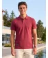 Moška majica s kratkimi rokavi z ovratnikom ALTISPORT NP/ALMST90601 BORDO