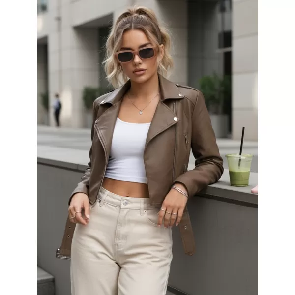  Ženska jakna DSTREET TY5673 RJAVA 