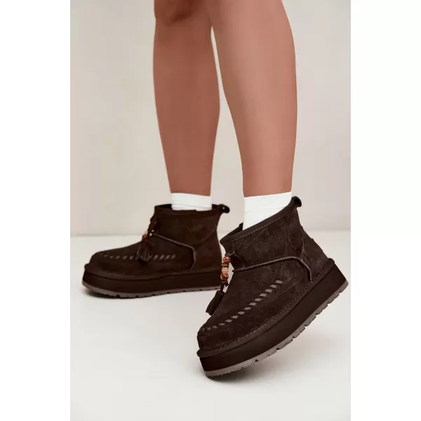  Ženski čevlji BIG STAR SHOES UU274678 RJAVA/BEŽ 