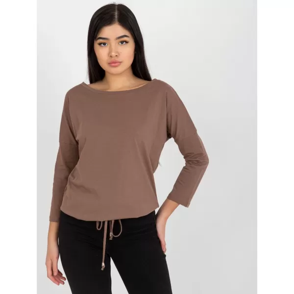  Ženska bluza BASIC FEEL GOOD RV-BZ-4691.26 RJAVA 