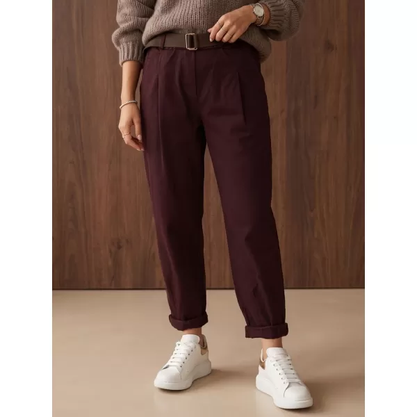  Ženske hlače DSTREET UY3186 BORDO 
