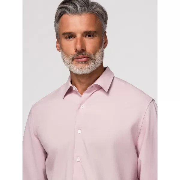  Moška srajca OMBRE OM-SHCS-0190 PASTELNO ROZA 
