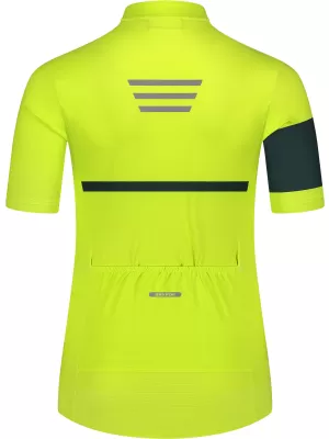 Ženski kolesarski dres NORDBLANC ENTHUSIAST NBSLF8084 ZELENA