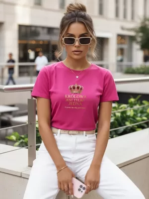 Ženska majica s kratkimi rokavi DSTREET NX5035RY ROZA