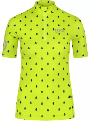 Ženski kolesarski dres NORDBLANC TREES NBSLF8085 ZELENA