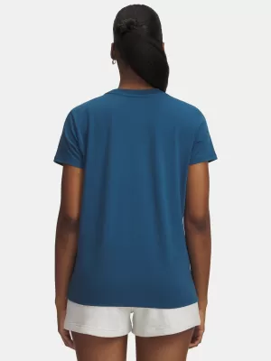 Ženska majica s kratkimi rokavi UNDER ARMOUR RIVAL CORE SS 1383648-498 MODRA