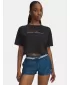 Ženska majica s kratkimi rokavi UNDER ARMOUR W WM CROP SS 6010588-001 ČRNA