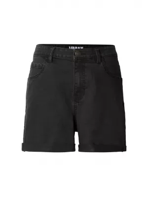 Ženske kratke hlače URBAN CLASSICS TB8371 ČRNO OPRANO