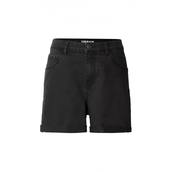  Ženske kratke hlače URBAN CLASSICS TB8371 ČRNO OPRANO 