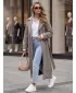 Ženski plašč DSTREET NY0774 RJAVA