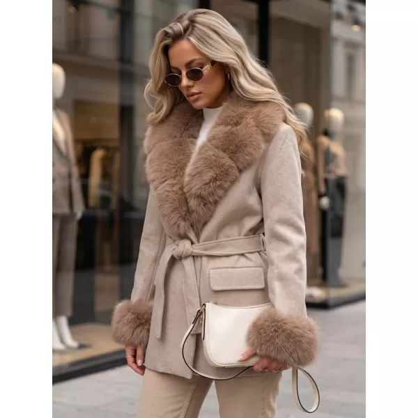  Ženski plašč DSTREET TY6078 BEŽ 