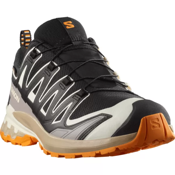  Moški čevlji SALOMON XA PRO 3D V9 GORE-TEX L47881900 ČRNI/VANILJEV LED/KURKUMA 