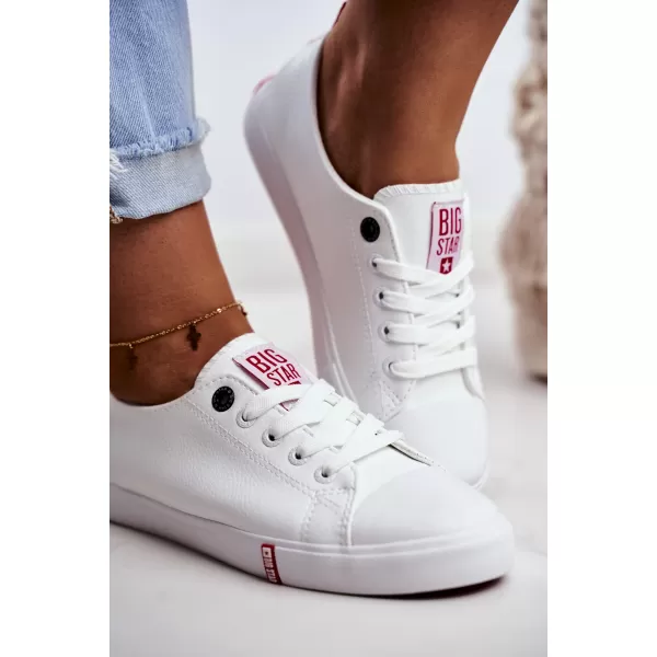  Ženske superge BIG STAR SHOES GG274005 BELA/RDEČA 