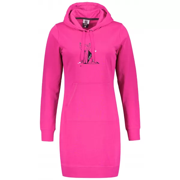  Ženski podaljšan pulover ALTISPORT ALW091419 MAGENTA 