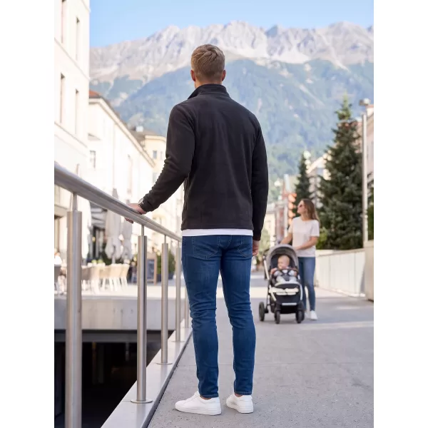  Moški pulover iz flisa ALTISPORT ALM002852 ČRNA IN SREBRNA 