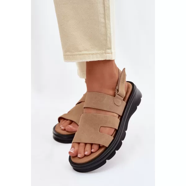  Ženske sandale BIG STAR SHOES TT274482 BEŽ 