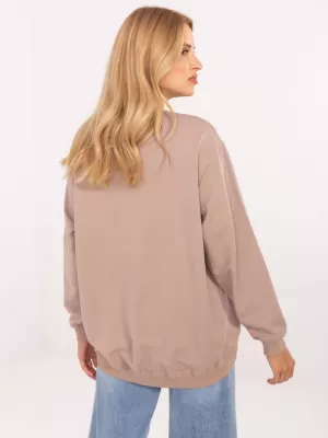 Ženski pulover BASIC FEEL GOOD RV-BL-5185.79P TEMNO BEŽ