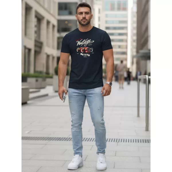 Moška majica s kratkimi rokavi DSTREET NX5094R-NY TEMNO MODRA 