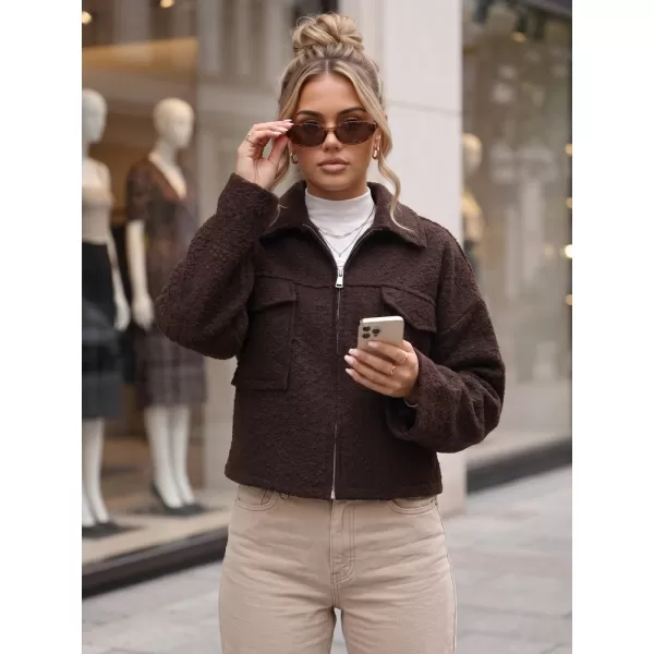  Ženska jakna DSTREET TY6058 RJAVA 