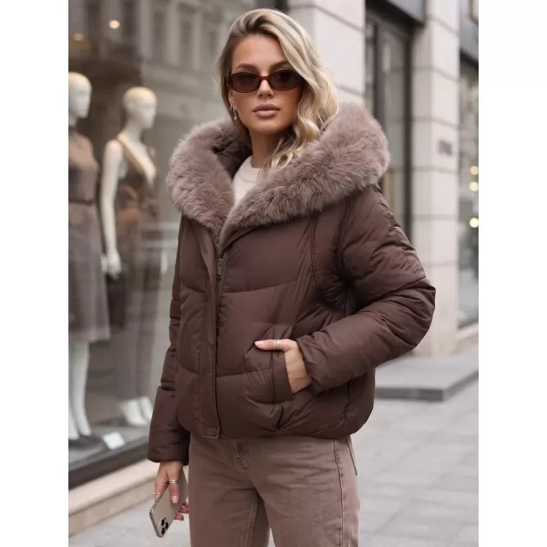  Ženska jakna DSTREET TY6104 RJAVA 