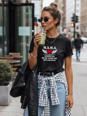 Ženska majica s kratkimi rokavi DSTREET NX5026RY-BK ČRNA