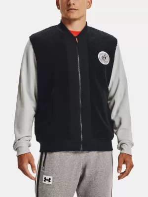 Moška jakna UNDER ARMOUR UA RIVAL FLC ALMA MATER BMBR 1366300-001 ČRNA
