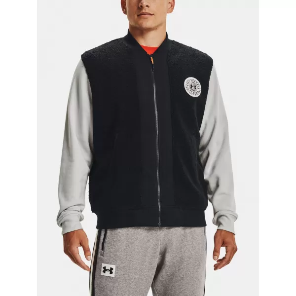  Moška jakna UNDER ARMOUR UA RIVAL FLC ALMA MATER BMBR 1366300-001 ČRNA 