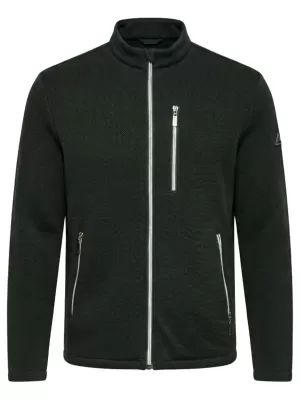 Moška jakna OMBRE C587 TEMNO ZELENA