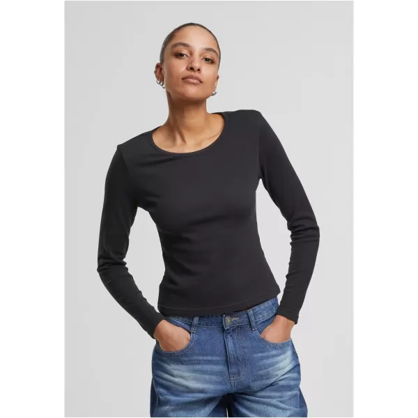 Ženska majica s kratkimi rokavi URBAN CLASSICS TB7786 ČRNA 