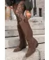 Ženski škornji BIG STAR SHOES UU274519 ČOKOLADA