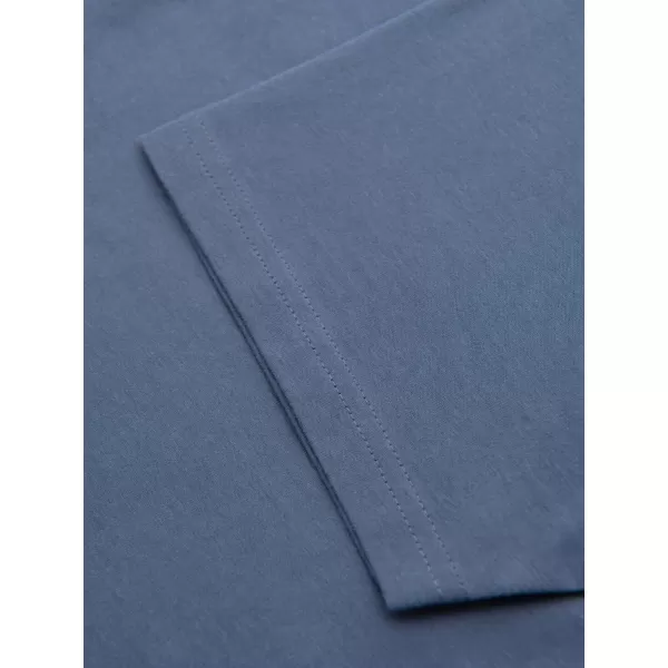  Moška majica s kratkimi rokavi OMBRE OM-TSBS-0268 BEL/GRAFIT/MODER DENIM 