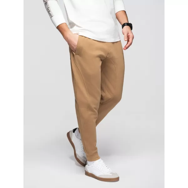  Moške trenirke OMBRE OM-PABS-0305 RJAVA 